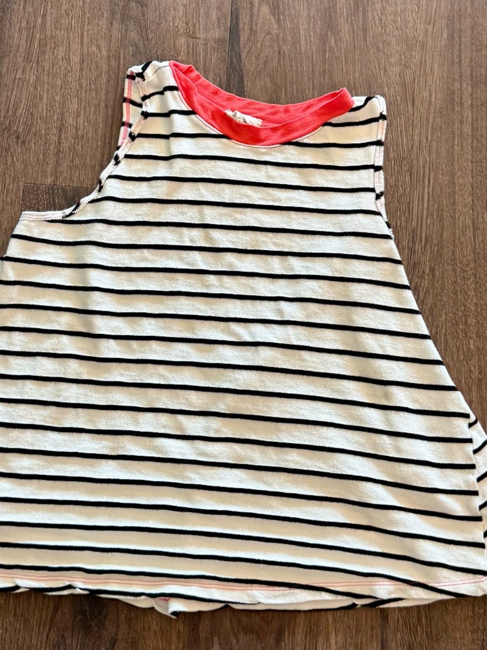 Betsey's Boutique Shop Women's Striped Tank - White/Black - Size XL